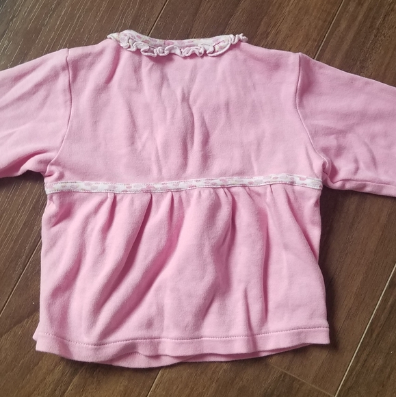 Adorable 2pc Pink Matching Wrap Top and Pants Set - Picture 5 of 8